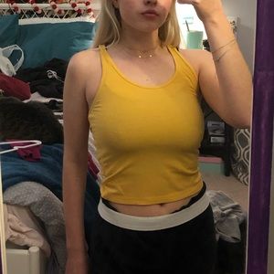 Yellow Pac Sun tank top